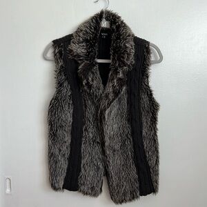 XOXO VTG Faux Fur Sweater Vest Size M